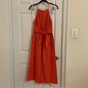 Anthropologie Linen Jumpsuit